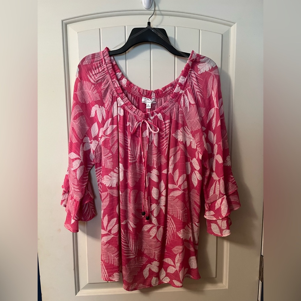 Pink Floral Women's Top